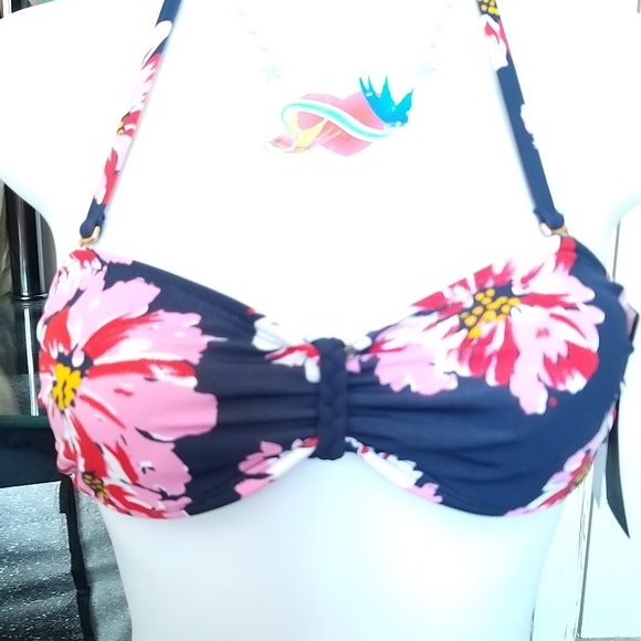 NEW SWIM TOP WITH REMOVABLE SOFT CUPS Tommy Hilfiger - XS - Picture 2 of 14